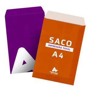 Envelope Saco (Impressão Total) Papel Offset 90g 25 x 35 cm 4x0 (Impressão total externa)  Faca padrão, fechamento 