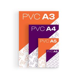Placa de PVC Pequenos Formatos Chapa de poliestireno adesivado com vinil branco    Corte Reto 